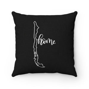 CHILE (Black) - Polyester Square Pillow