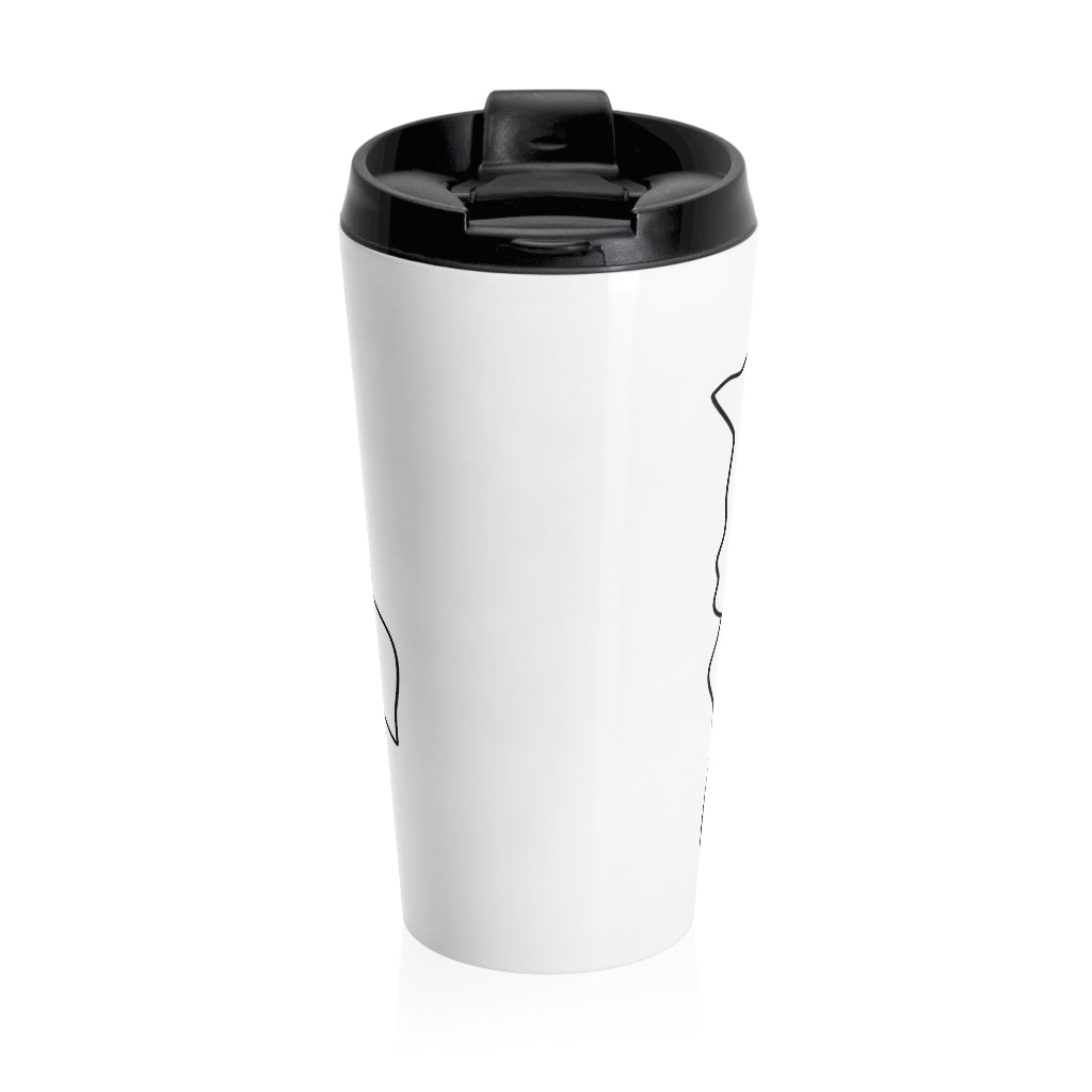 BOLIVIA (White) - Stainless Steel Travel Mug