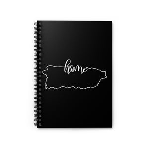 PUERTO RICO (Black) - Spiral Notebook - Ruled Line