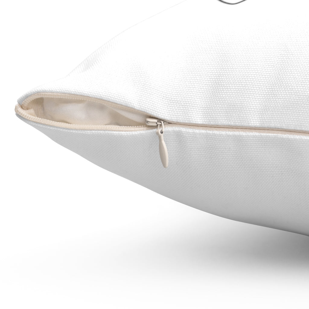 SPAIN (White) - Polyester Square Pillow