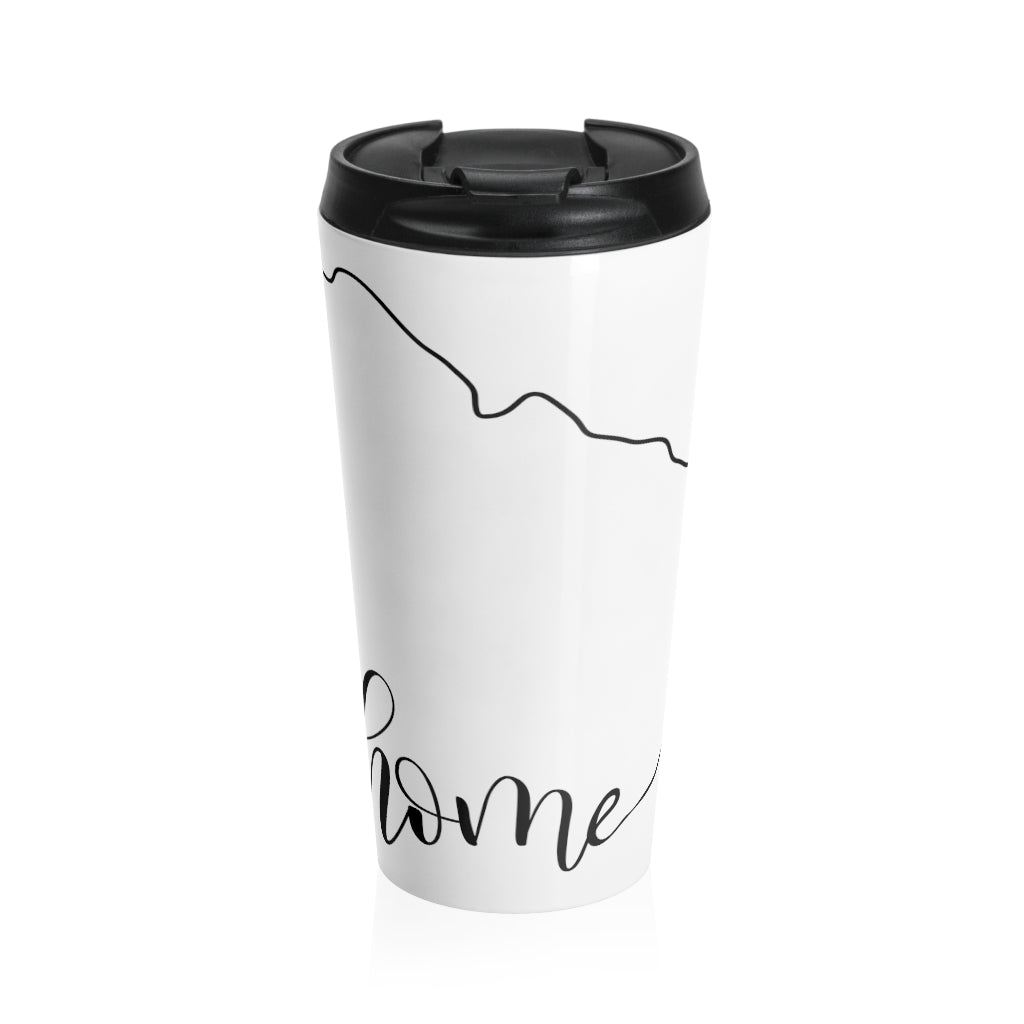 URUGUAY (White) - Stainless Steel Travel Mug