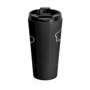 SPAIN (Black) - Stainless Steel Travel Mug