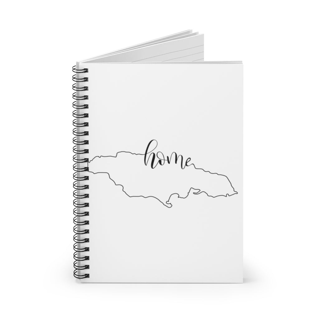 JAMAICA (White) - Spiral Notebook - Ruled Line