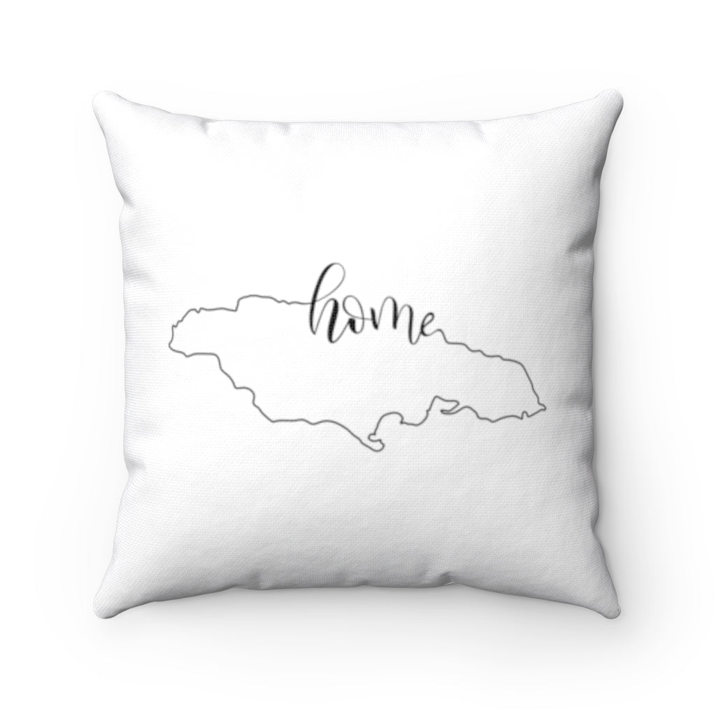 JAMAICA (White) - Polyester Square Pillow