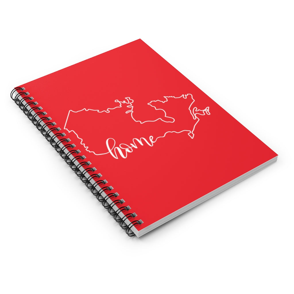 CANADA (Red) - Spiral Notebook - Ruled Line