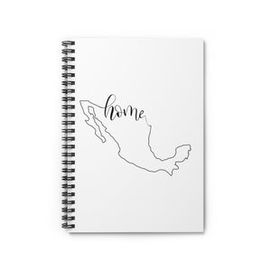 MEXICO (White) - Spiral Notebook - Ruled Line