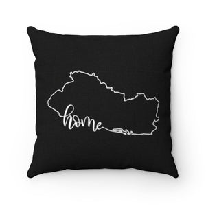 EL SALVADOR (Black) - Polyester Square Pillow