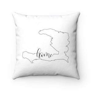 HAITI (White) - Polyester Square Pillow