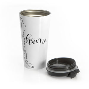 CHILE (White) - Stainless Steel Travel Mug