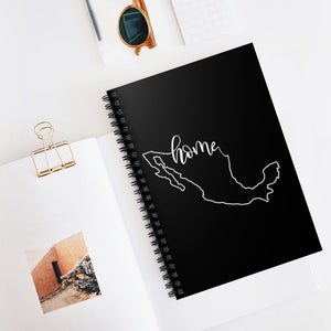 MEXICO (Black) - Spiral Notebook - Ruled Line