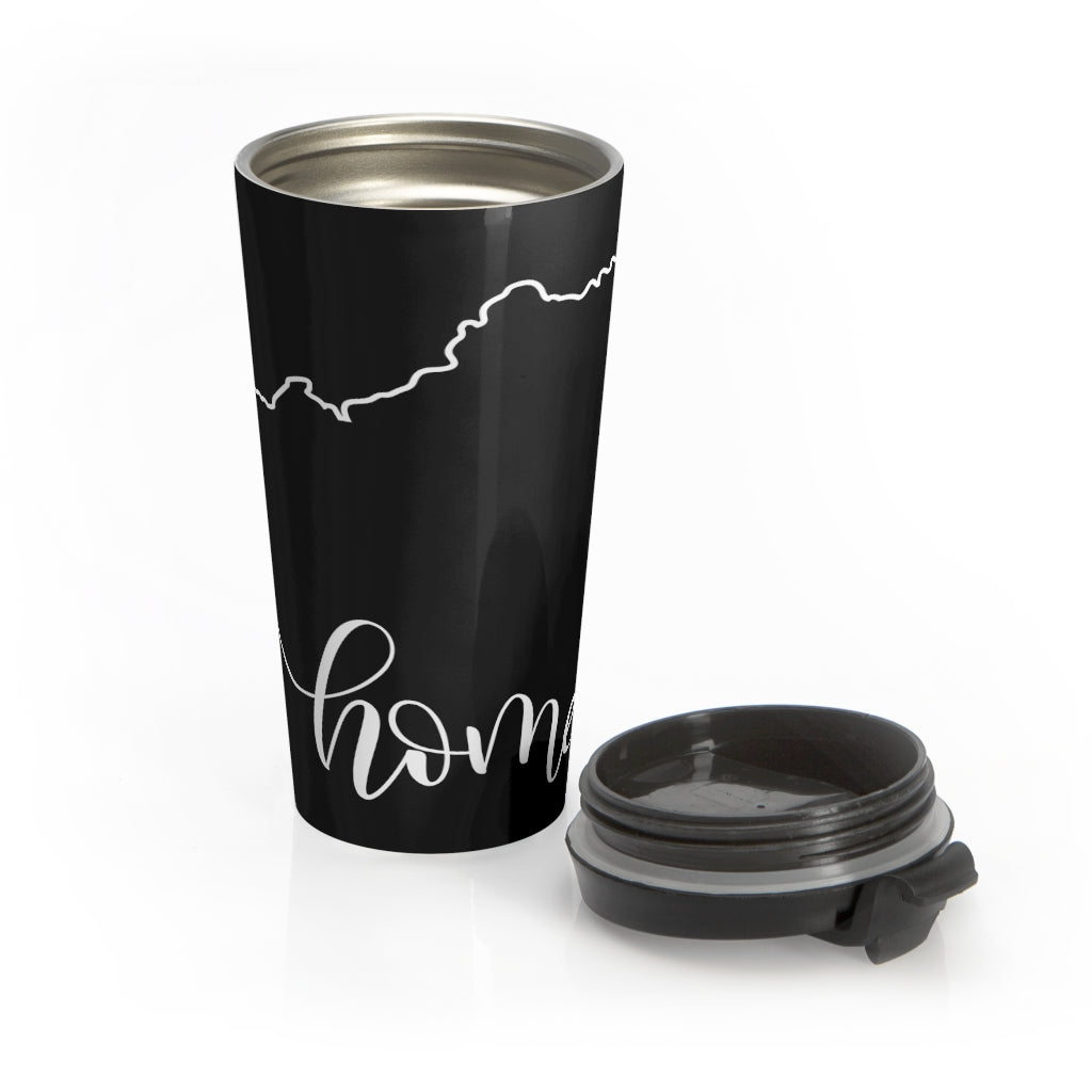 NICARAGUA (Black) - Stainless Steel Travel Mug