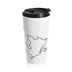 CANADA (White) - Stainless Steel Travel Mug