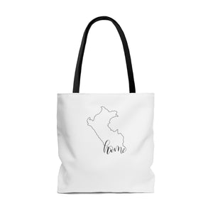 PERU (White) - Tote Bag