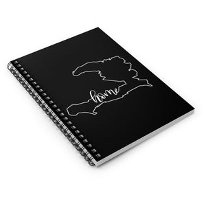 HAITI (Black) - Spiral Notebook - Ruled Line