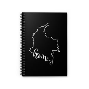 COLOMBIA (Black) - Spiral Notebook - Ruled Line