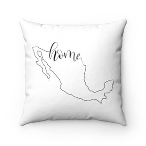 MEXICO (White) - Polyester Square Pillow
