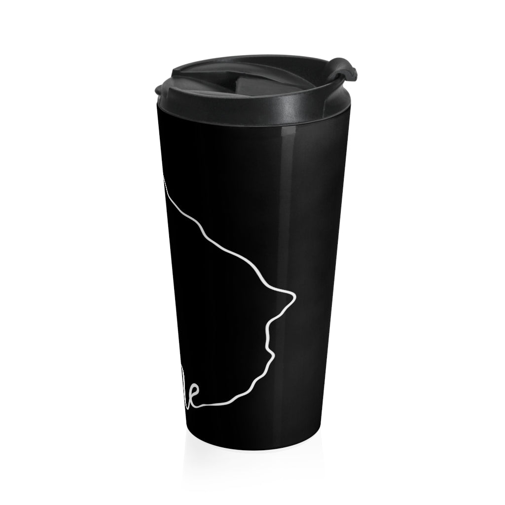 URUGUAY (Black) - Stainless Steel Travel Mug