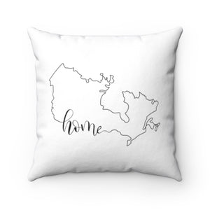 CANADA (White) - Polyester Square Pillow