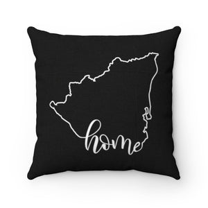 NICARAGUA (Black) - Polyester Square Pillow