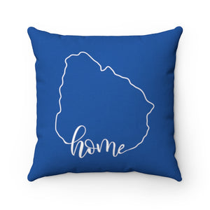 URUGUAY (Blue) - Polyester Square Pillow