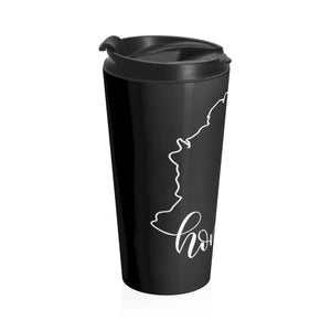 COLOMBIA (Black) - Stainless Steel Travel Mug