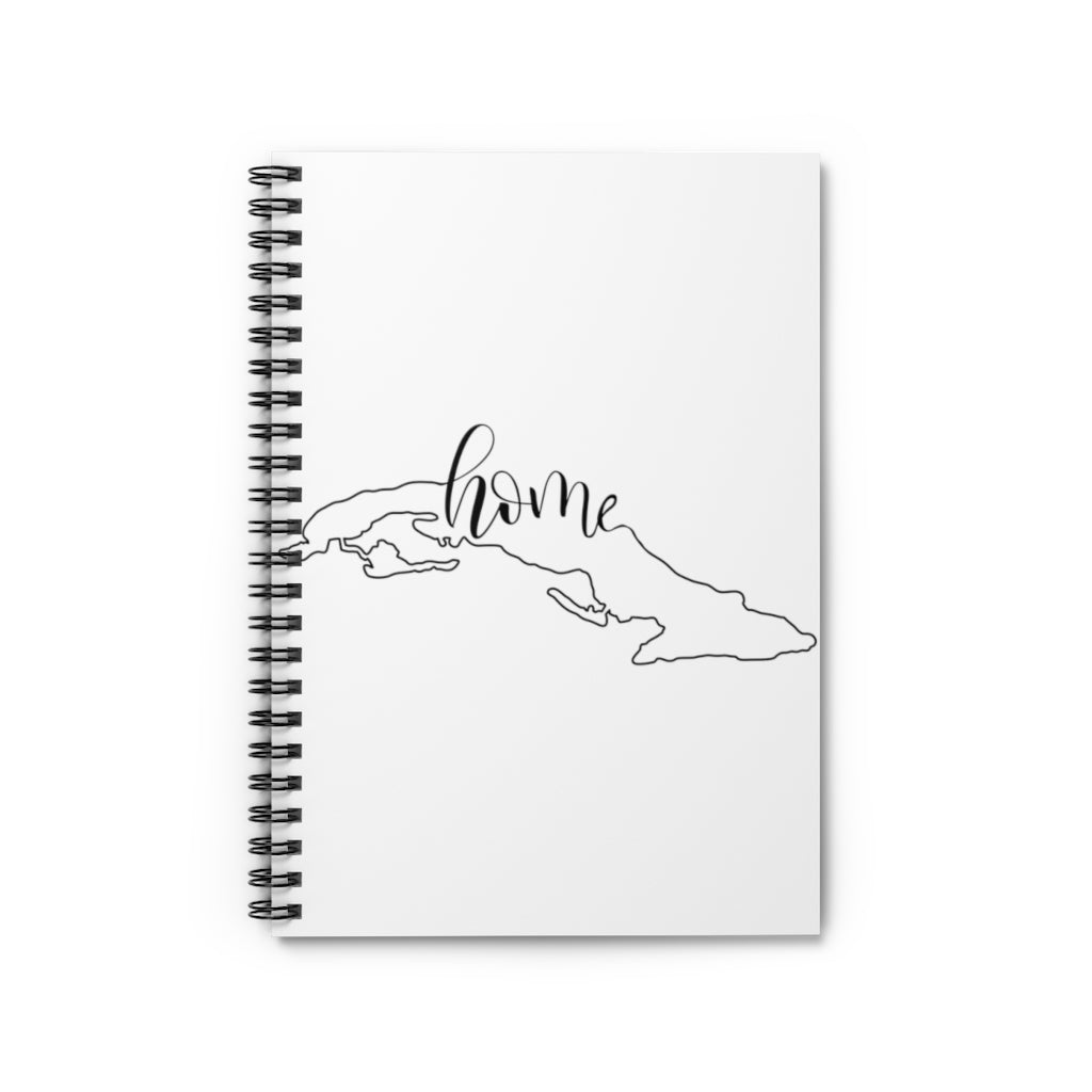 CUBA (White) - Spiral Notebook - Ruled Line