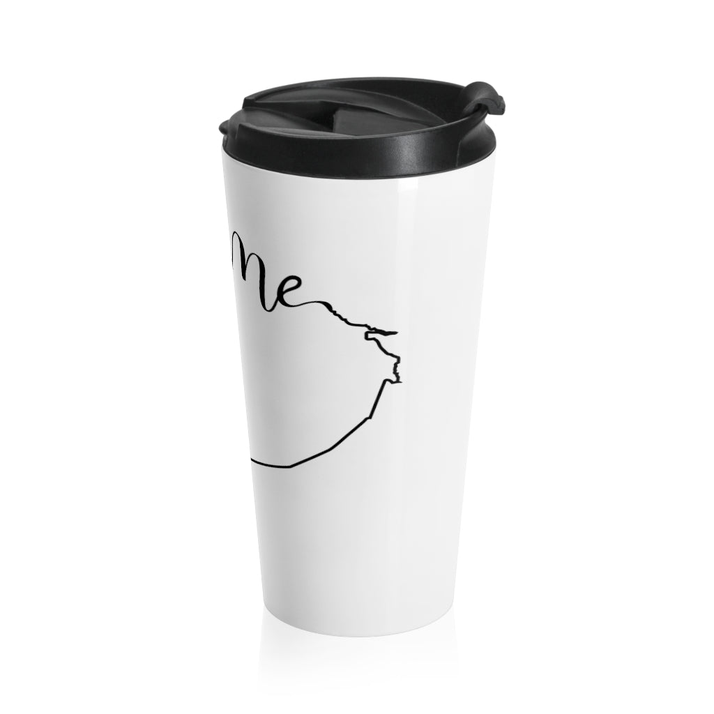 ECUADOR (White) - Stainless Steel Travel Mug