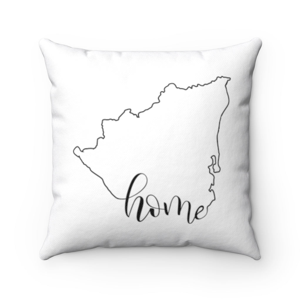 NICARAGUA (White) - Polyester Square Pillow