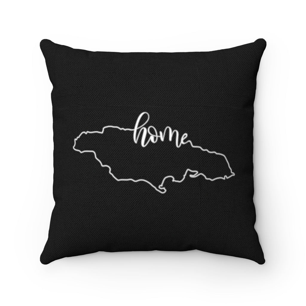 JAMAICA (Black) - Polyester Square Pillow