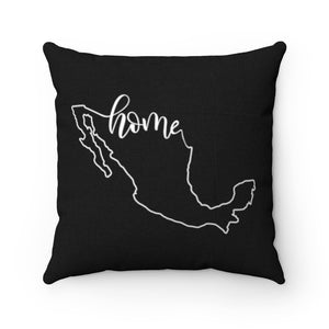 MEXICO (Black) - Polyester Square Pillow
