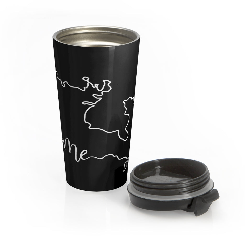 CANADA (Black) - Stainless Steel Travel Mug
