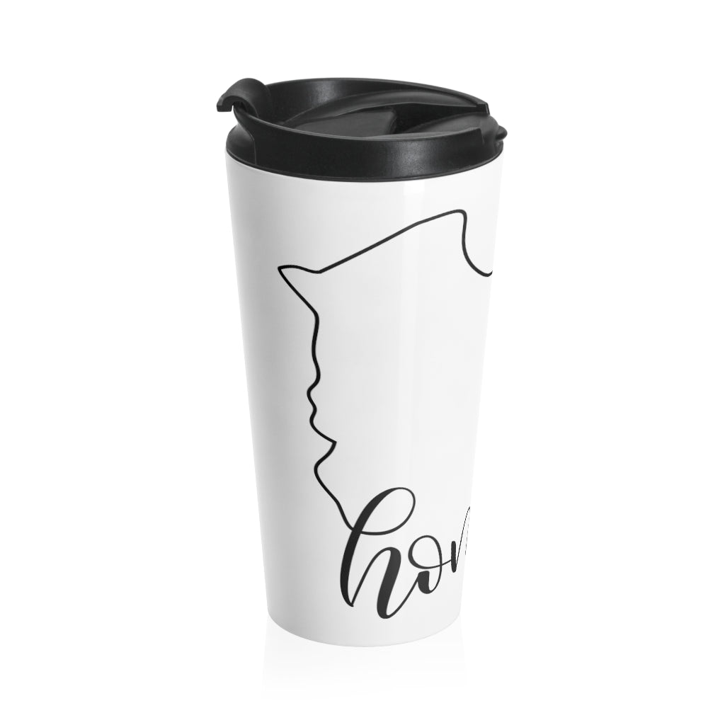 BOLIVIA (White) - Stainless Steel Travel Mug