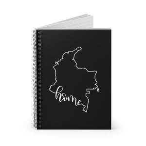 COLOMBIA (Black) - Spiral Notebook - Ruled Line