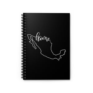 MEXICO (Black) - Spiral Notebook - Ruled Line