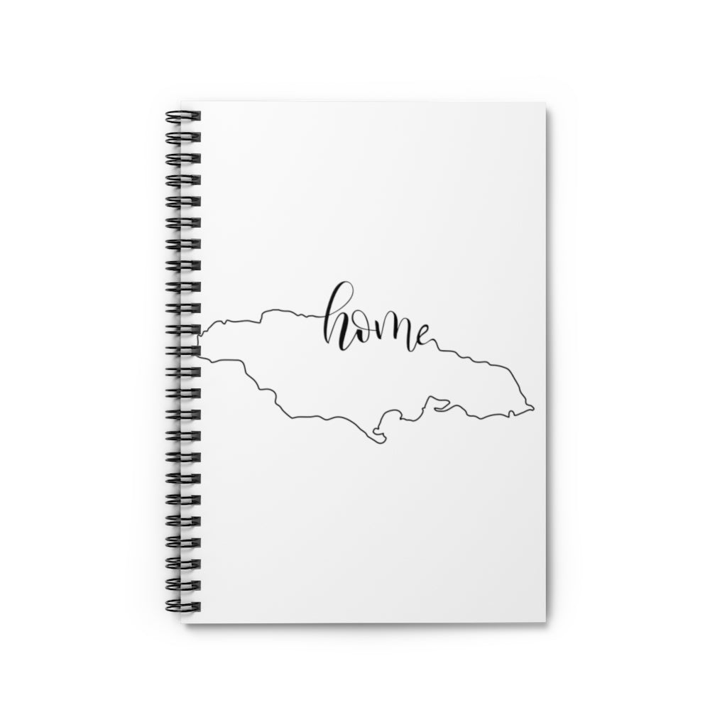 JAMAICA (White) - Spiral Notebook - Ruled Line
