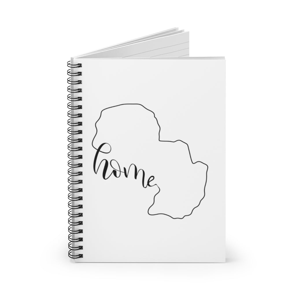 PARAGUAY (White) - Spiral Notebook - Ruled Line