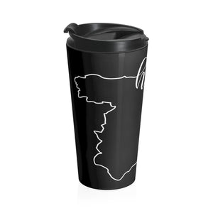 SPAIN (Black) - Stainless Steel Travel Mug