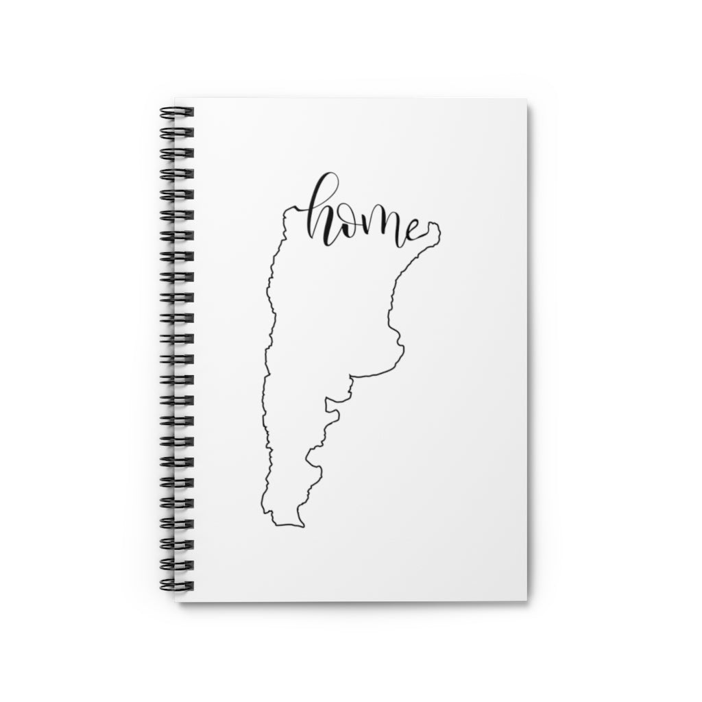 ARGENTINA (White) - Spiral Notebook - Ruled Line