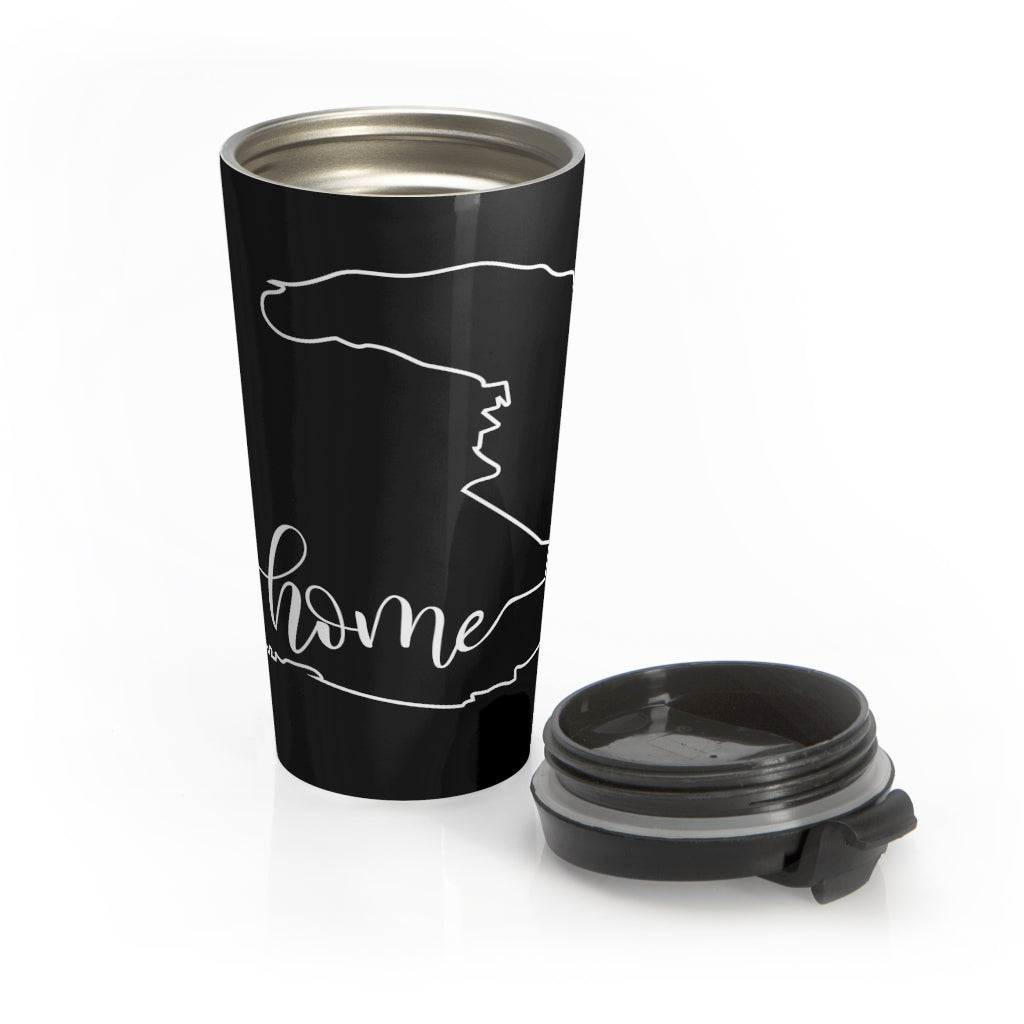 HAITI (Black) - Stainless Steel Travel Mug