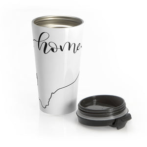 ECUADOR (White) - Stainless Steel Travel Mug