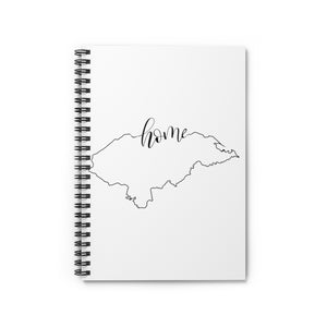 HONDURAS (White) - Spiral Notebook - Ruled Line