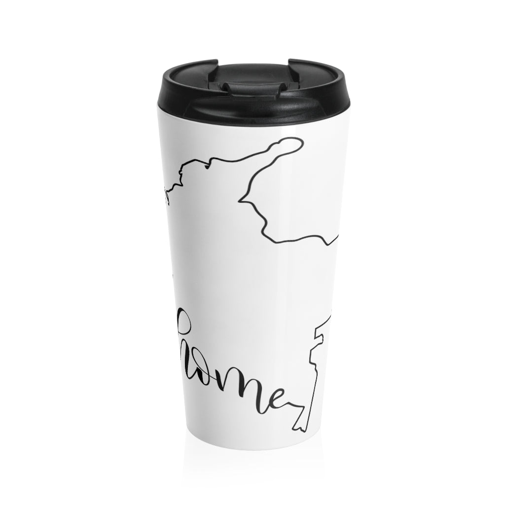 COLOMBIA (White) - Stainless Steel Travel Mug