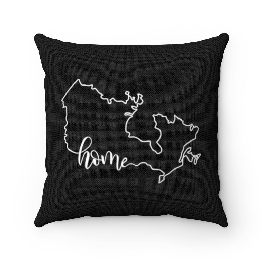 CANADA (Black) - Polyester Square Pillow