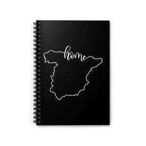 SPAIN (Black) - Spiral Notebook - Ruled Line