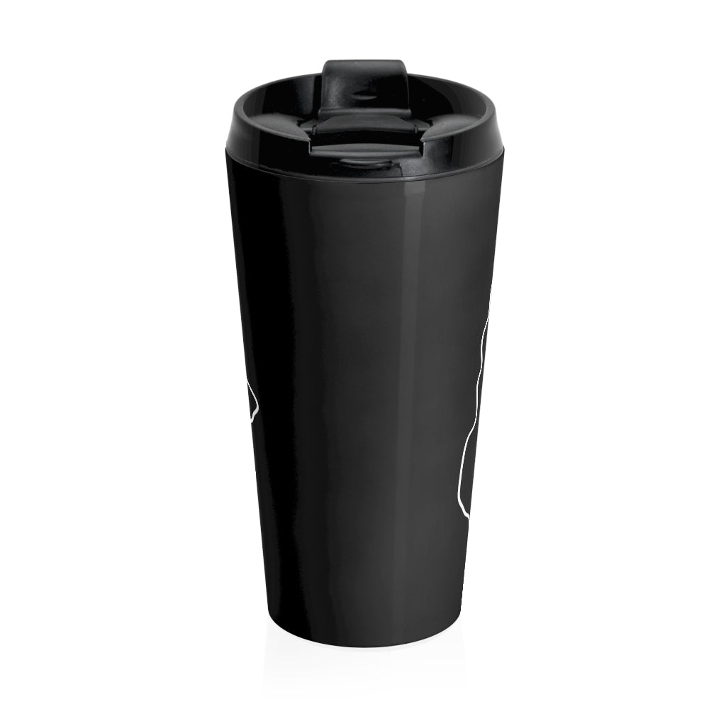 URUGUAY (Black) - Stainless Steel Travel Mug