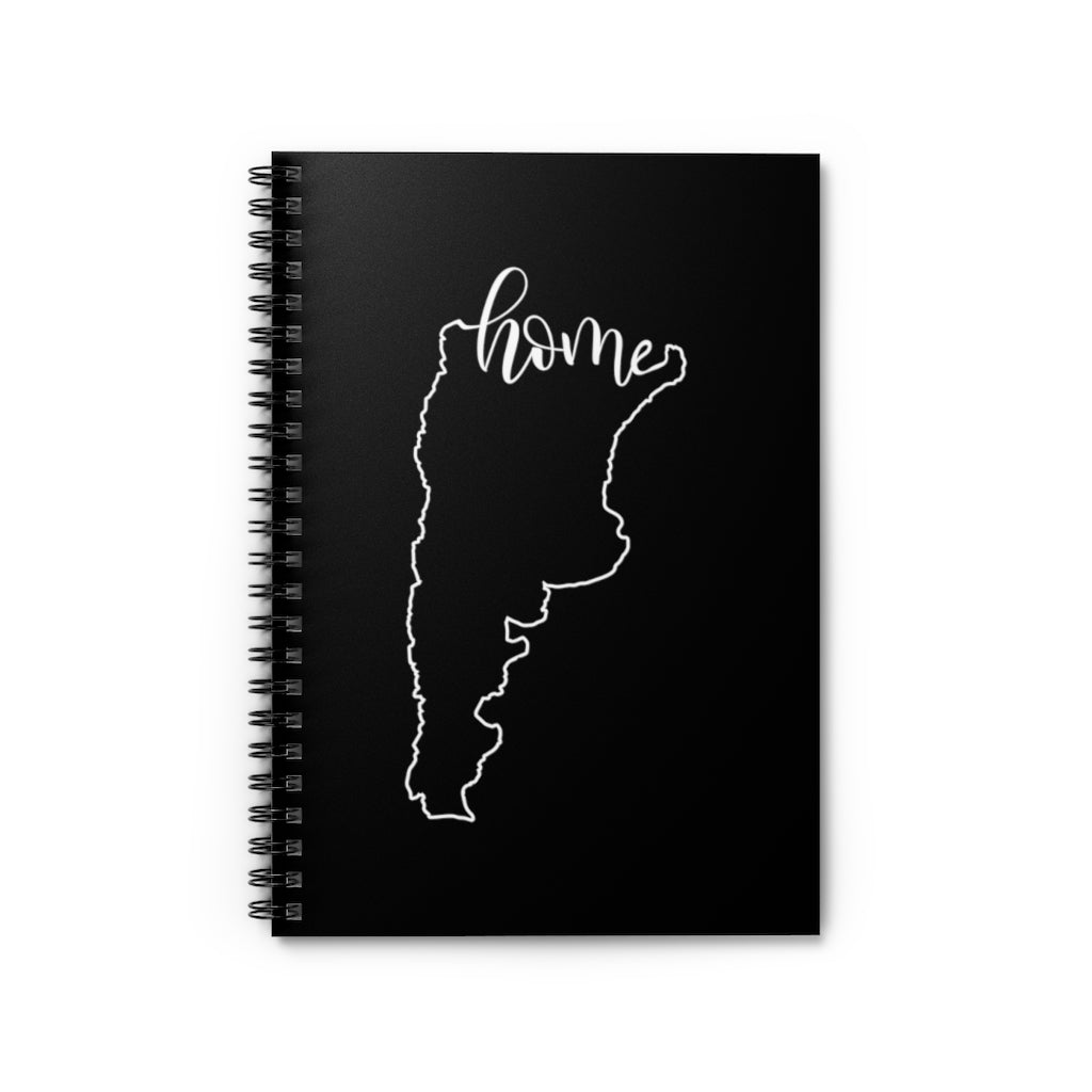 ARGENTINA (Black) - Spiral Notebook - Ruled Line