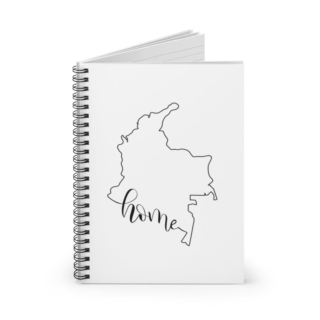 COLOMBIA (White) - Spiral Notebook - Ruled Line