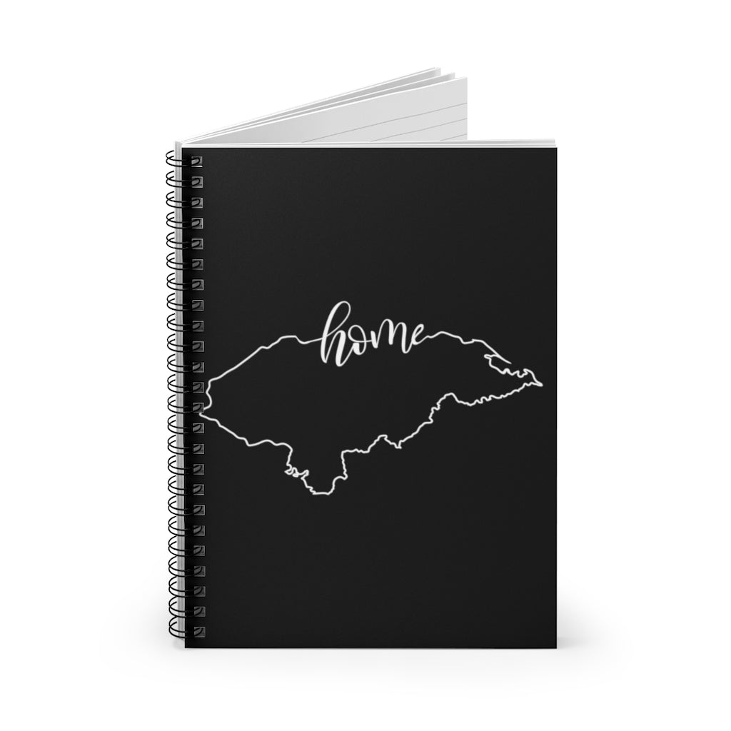 HONDURAS (Black) - Spiral Notebook - Ruled Line