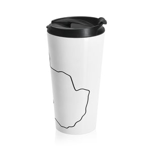 PARAGUAY (White) - Stainless Steel Travel Mug