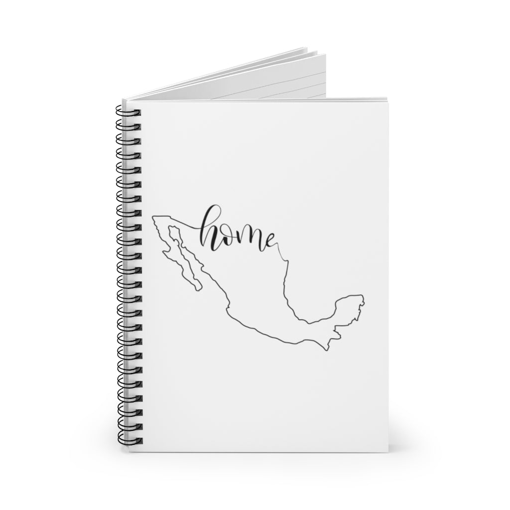 MEXICO (White) - Spiral Notebook - Ruled Line